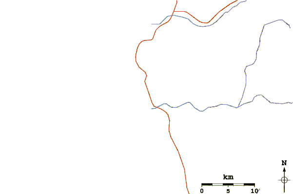 Carreteras y ríos cerca de Rio Chico