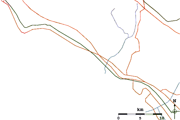 Carreteras y ríos cerca de Ristorante or La Toscana