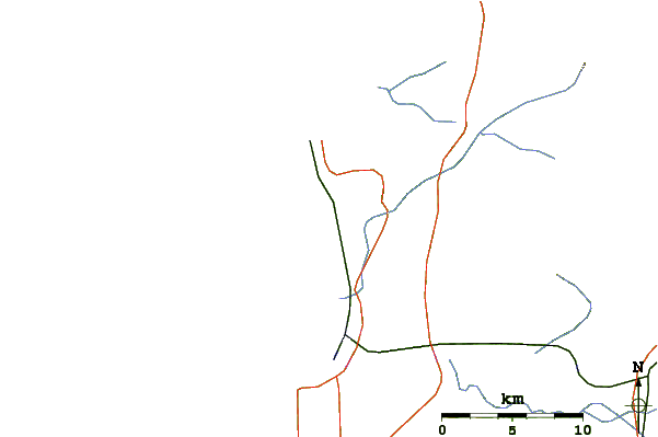 Carreteras y ríos cerca de Ritoque