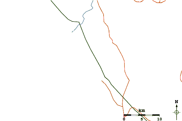 Carreteras y ríos cerca de Riviera Shorebreak