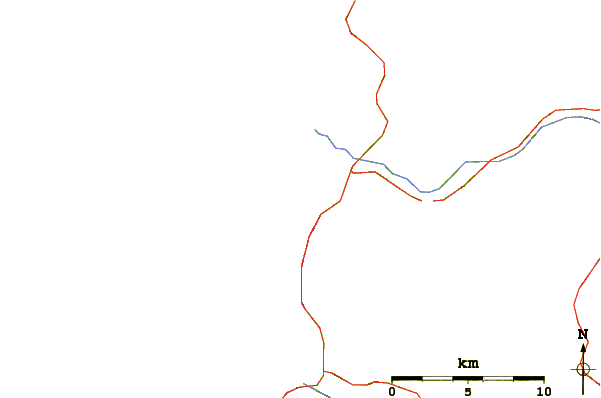 Carreteras y ríos cerca de Roads End