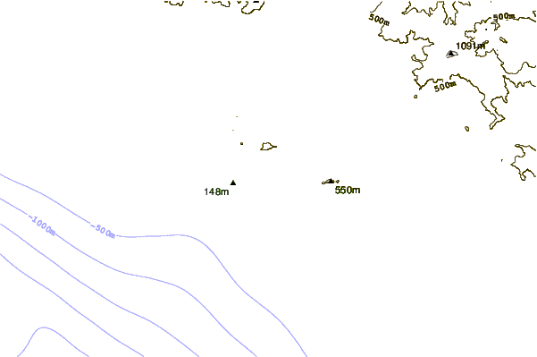 Costa alrededor de La Roche Percee (Bonhomme de Bourail)