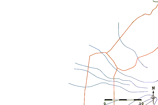 Carreteras y ríos cerca de Rocky Rights