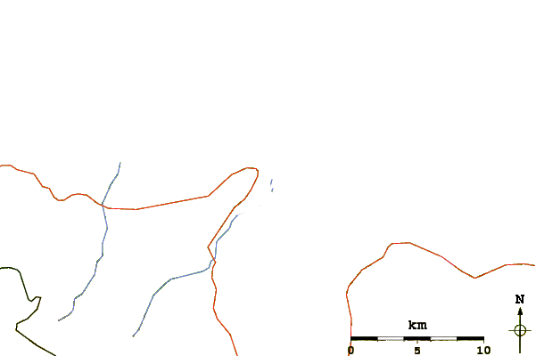 Carreteras y ríos cerca de Rodiles