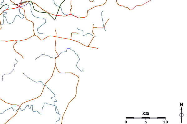 Carreteras y ríos cerca de Saltwater