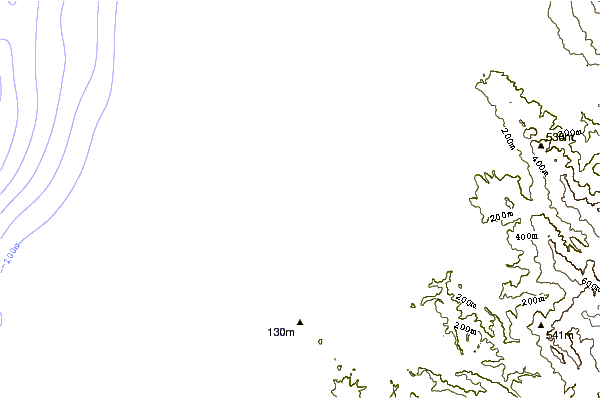 Costa alrededor de Samoa Peninsula
