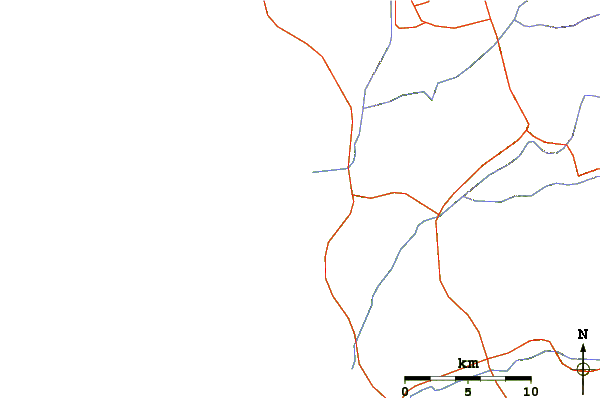 Carreteras y ríos cerca de San Antonio Del Mar