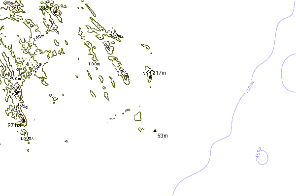 Costa alrededor de Sandbar
