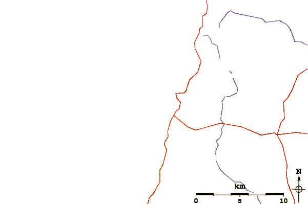 Carreteras y ríos cerca de Sandy Mouth