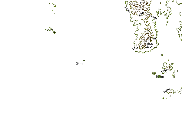 Costa alrededor de Santa Lucia del Este