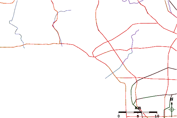 Carreteras y ríos cerca de Santa Monica Pier