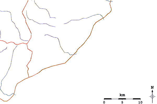 Carreteras y ríos cerca de Sawmills