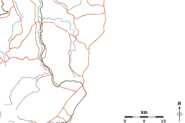 Carreteras y ríos cerca de Sawtell-The Island