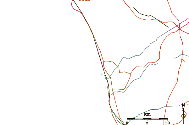 Carreteras y ríos cerca de Seaside Reef