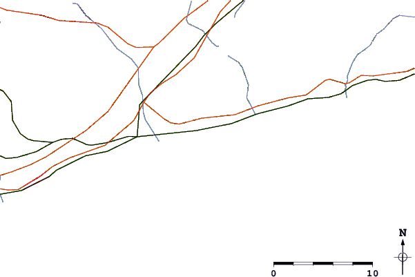 Carreteras y ríos cerca de Segur de Calafell