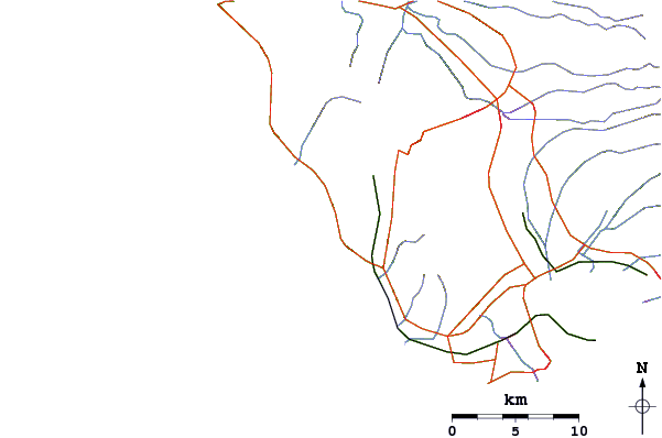 Carreteras y ríos cerca de Sewers (Maili)