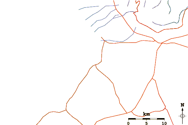 Carreteras y ríos cerca de Sixtynine