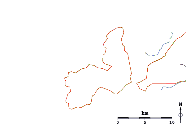 Carreteras y ríos cerca de Smerwick Harbour