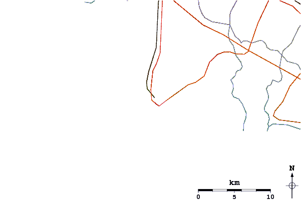 Carreteras y ríos cerca de Soldati (Anzo)