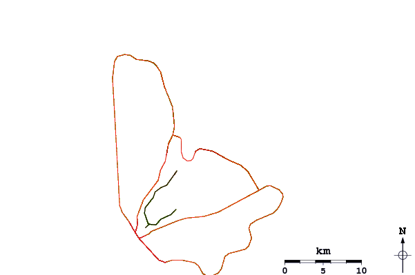 Carreteras y ríos cerca de Soup Bowl