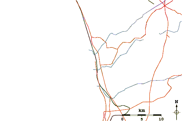 Carreteras y ríos cerca de South Del Mar