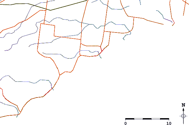 Carreteras y ríos cerca de Sparras