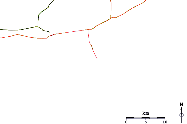 Carreteras y ríos cerca de St George Island