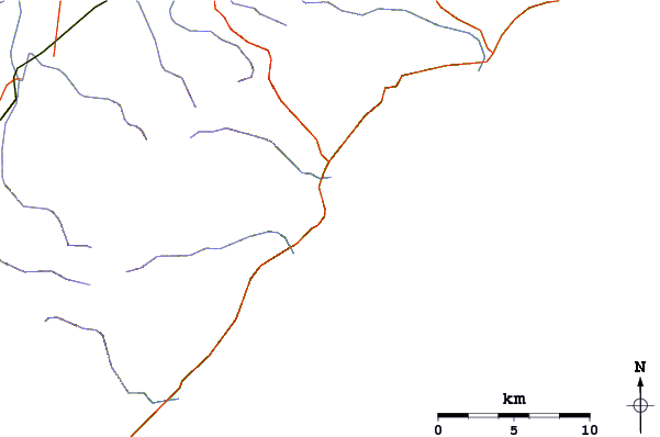 Carreteras y ríos cerca de St George River