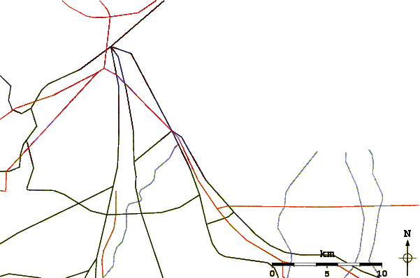 Carreteras y ríos cerca de Stony Point