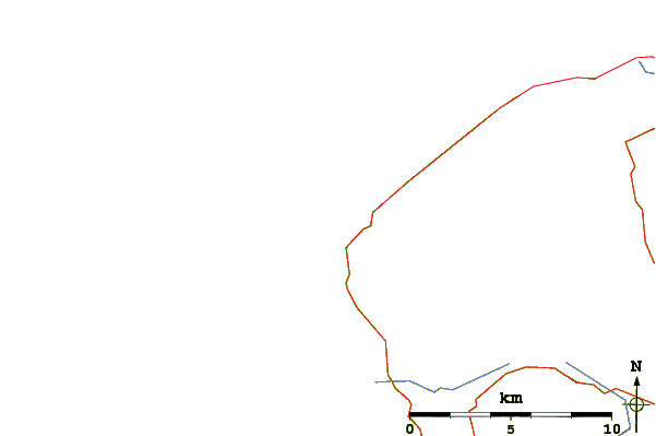 Carreteras y ríos cerca de Streedagh Strand