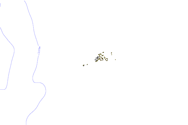 Costa alrededor de Strickland Bay
