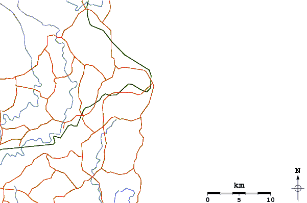 Carreteras y ríos cerca de Suffolk Park
