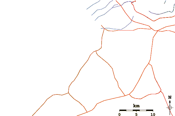Carreteras y ríos cerca de Suicides