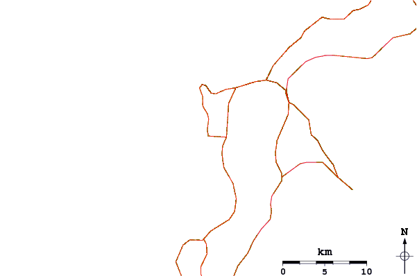 Carreteras y ríos cerca de Sunabe Seawall