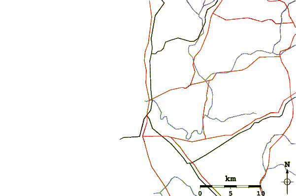 Carreteras y ríos cerca de Sunset Beach Geraldron