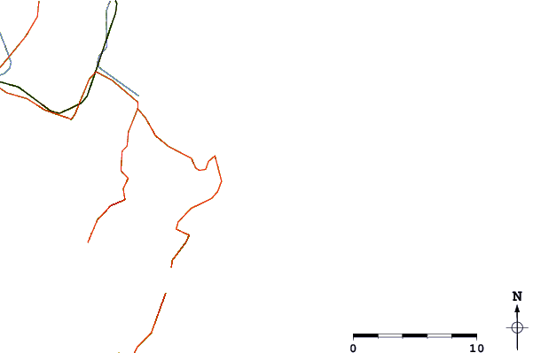 Carreteras y ríos cerca de Table Cape Reefs