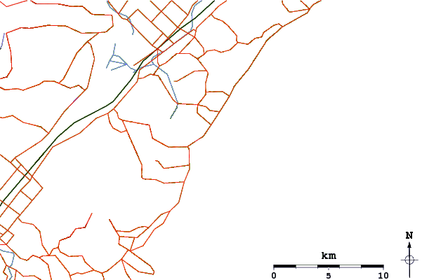 Carreteras y ríos cerca de Dunedin - Taieri Mouth