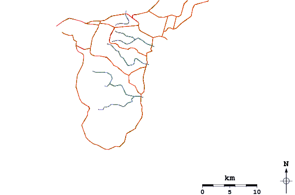 Carreteras y ríos cerca de Talofofo/The Bay