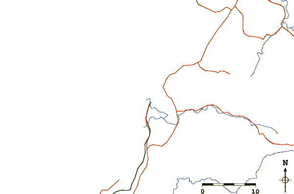 Carreteras y ríos cerca de Tanjung Aru Beach
