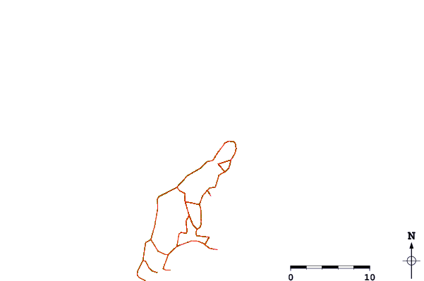 Carreteras y ríos cerca de Tank Beach