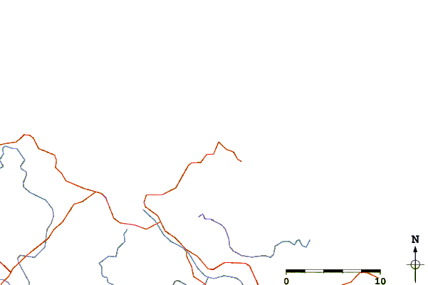 Carreteras y ríos cerca de Tauranga Bay