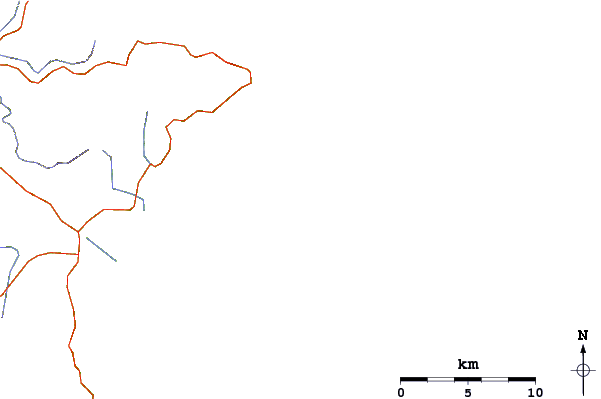 Carreteras y ríos cerca de Tawharanui