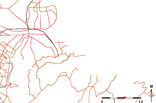 Carreteras y ríos cerca de Taylors Mistake