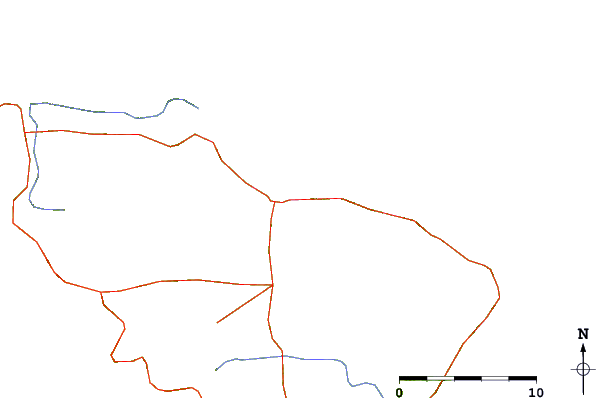 Carreteras y ríos cerca de Te Araroa