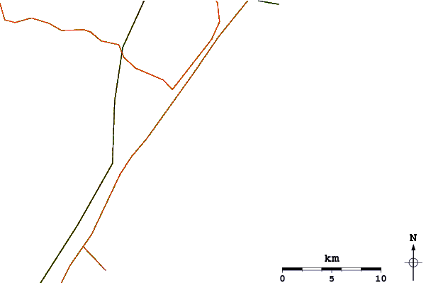 Carreteras y ríos cerca de 10th Street (Avalon)