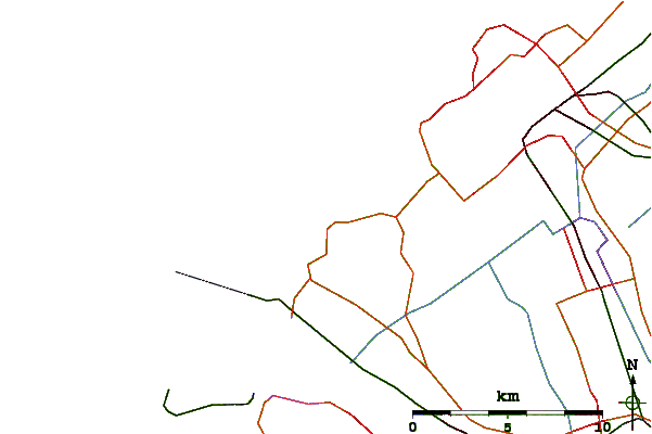 Carreteras y ríos cerca de Ter Heijde