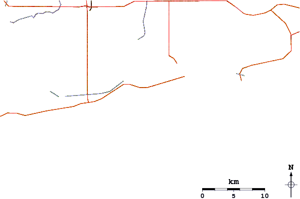 Carreteras y ríos cerca de Terry s Cove