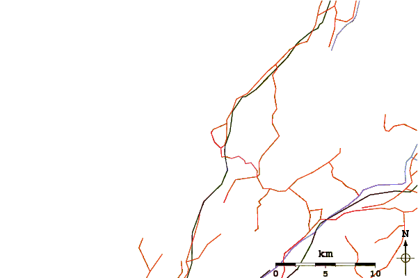 Carreteras y ríos cerca de The Pa Point