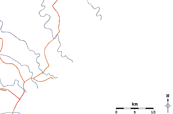 Carreteras y ríos cerca de The Point (Gonubie Bay)