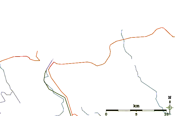 Carreteras y ríos cerca de The Pole